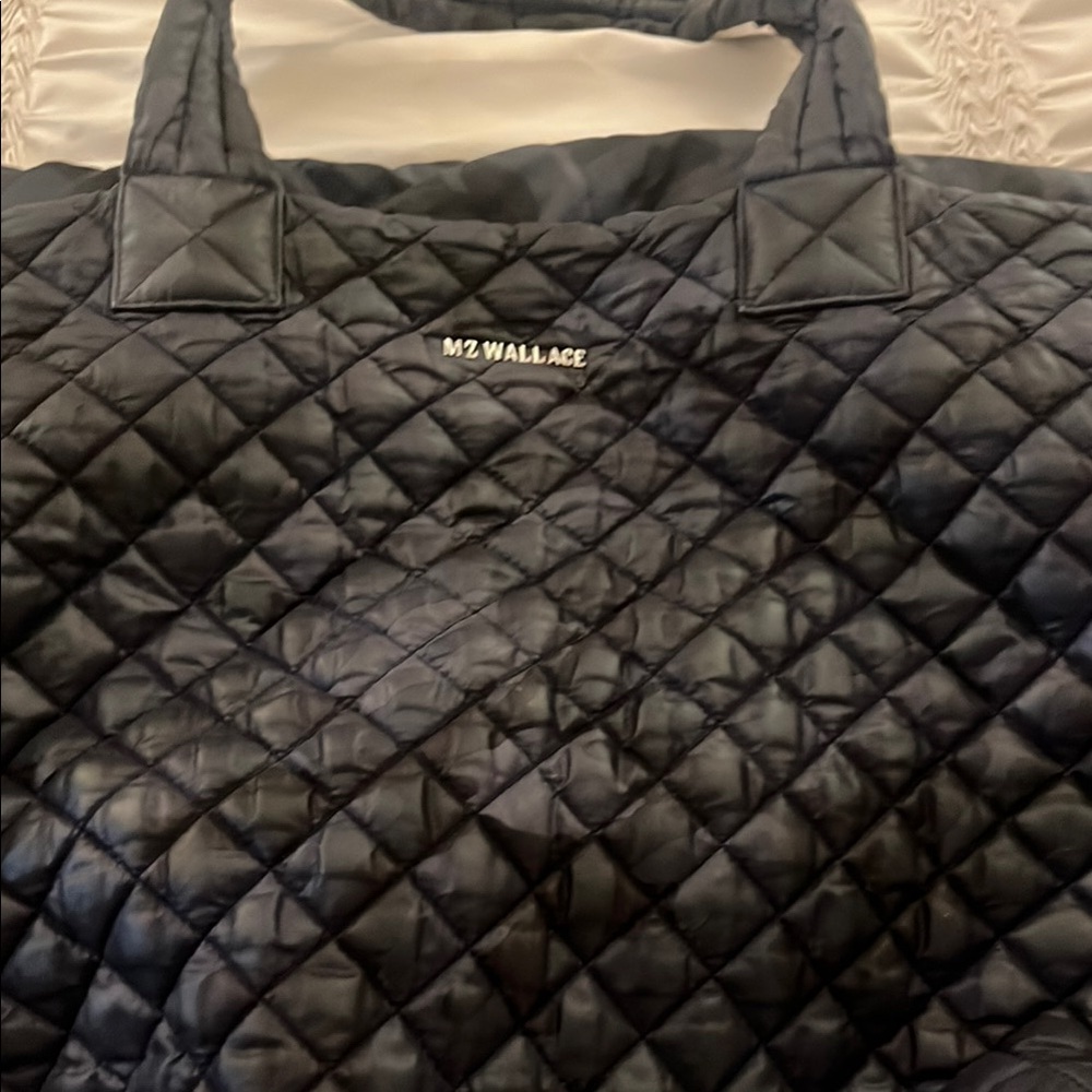 MZ Wallace Quilted Black Tote Bag